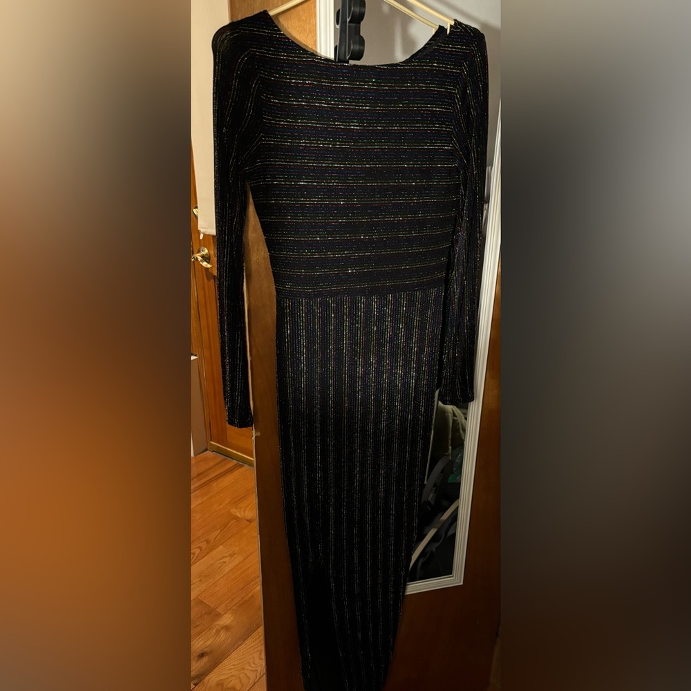 Black dress.